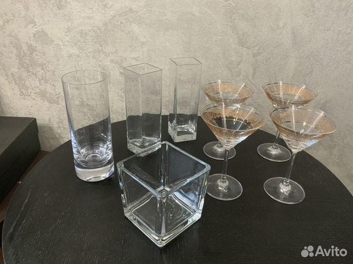 Бокалы под мартини вазочки IKEA