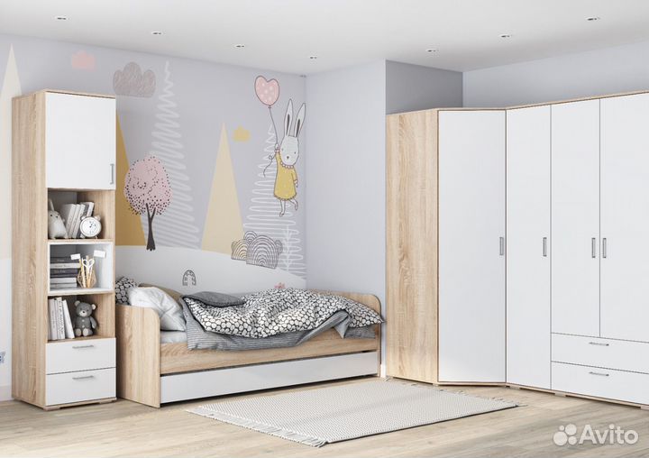 Кровать детская выкатная кровать на двоих