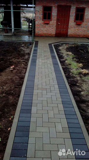 Укладка тротуарной плитки