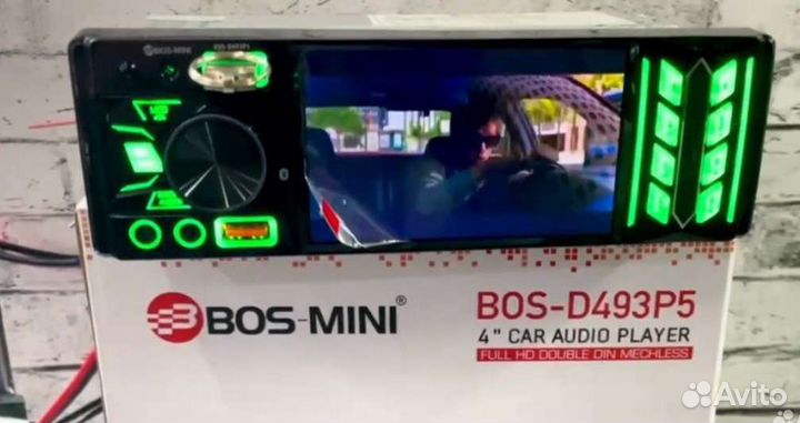 Авто магнитола D 493 USB Bluetooth AUX новая