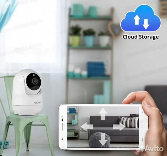 Камера видеонаблюдения IP-камера Wi-Fi 2K, 360