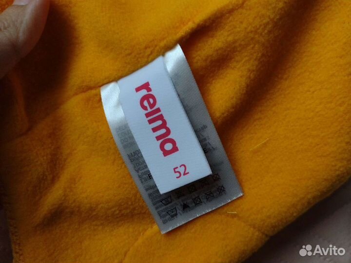 Новая зимняя шапка 52 Reima мальчик желтая