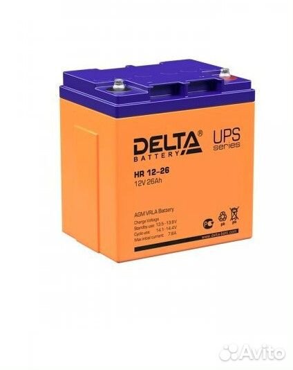 Аккумулятор Delta HR 12-26 (12V / 26Ah)