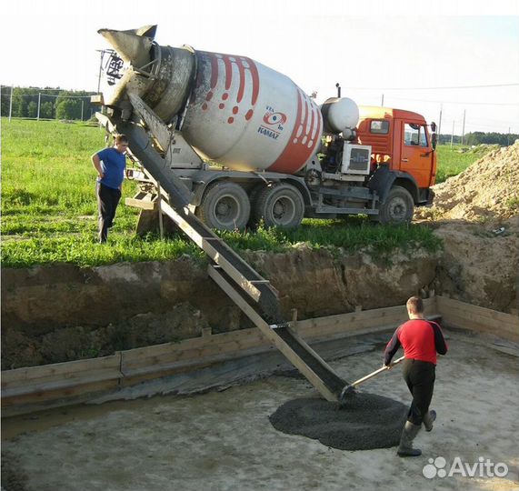 Бетон + с доставкой, бетононасос, миксер, монолит