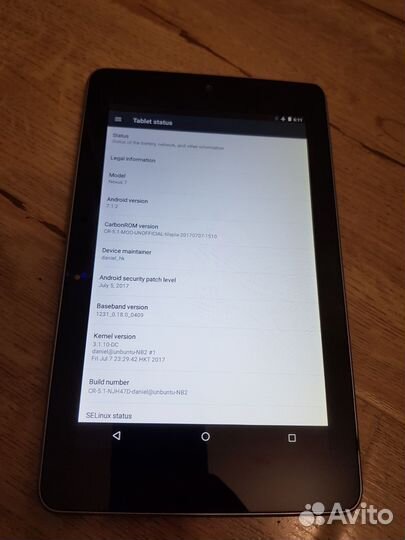 Планшет Asus Nexus 7 3G (Google 2012)