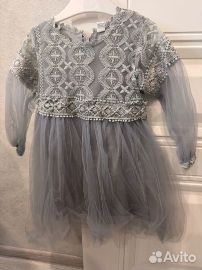 Нарядное платье для девочки 92