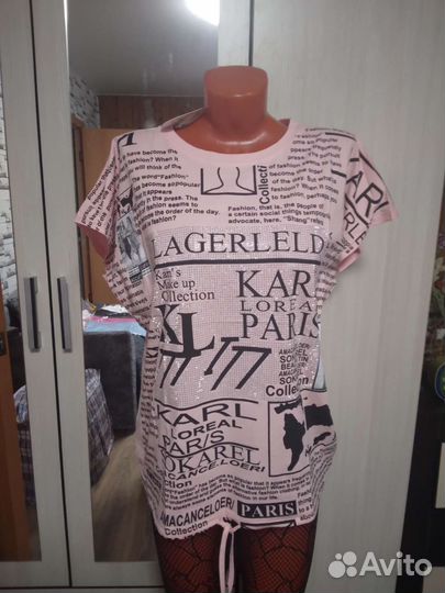 Футболка туника 48 50 52 54 р турция