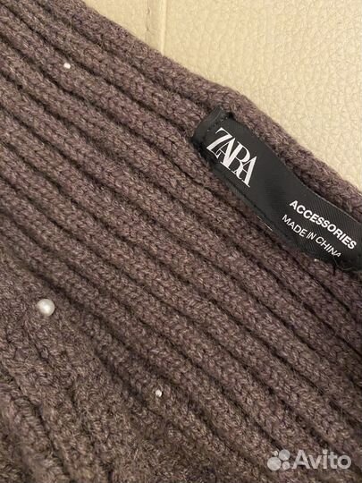 Комплект шапка и шарф для девочки zara