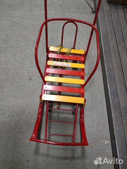 Детские санки на колесах