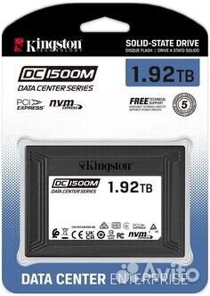 SSD накопитель Kingston DC1500M 2.5 1.92Tb