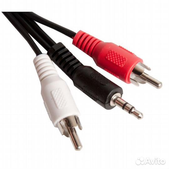 Кабель аудио Cablexpert CCA-458-2.5M, джек3.5 / 2x