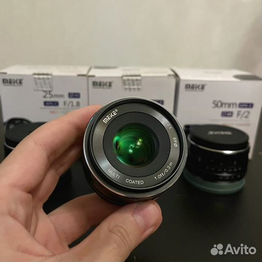 Комплект объективов Meike (25mm/35mm/50mm) Sony E