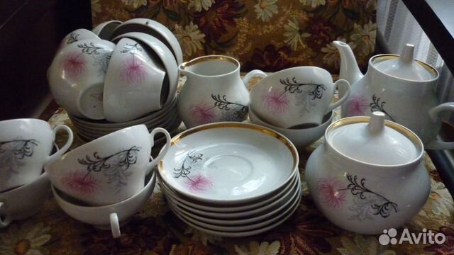 Сервизы времен СССР и чайные пары