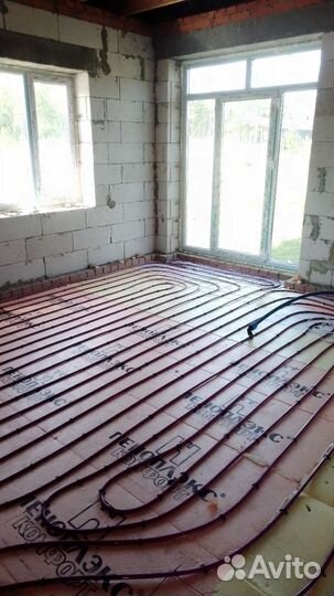 Монтаж отопления и водоснабжения. Теплый пол