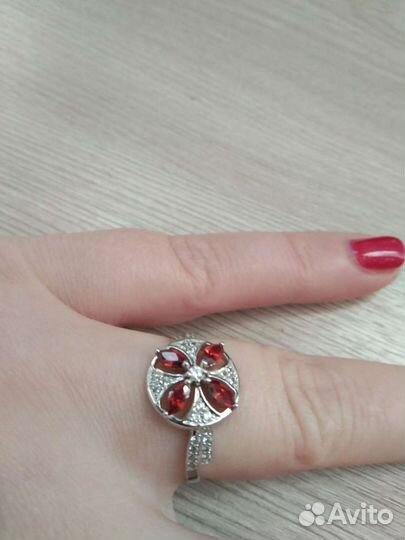 Кольцо серебро 925