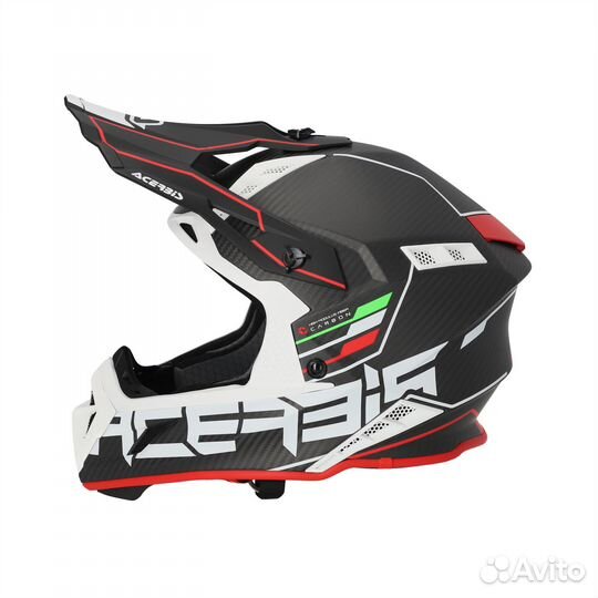 New Шлем Acerbis Steel Carbon black/red V24