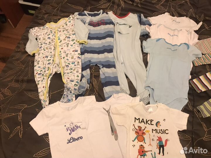 Вещи пакетом на мальчика 68-80