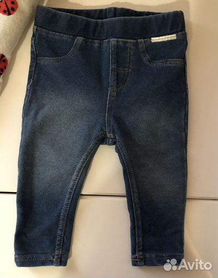 Кофта 68 и джинсовые леггинсы (джинсы) 68 h&m