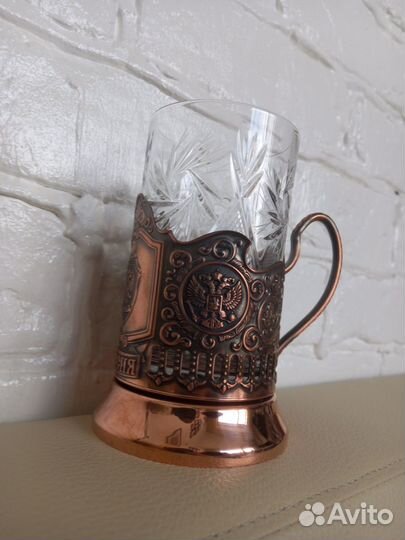 Подстаканник со стаканом 