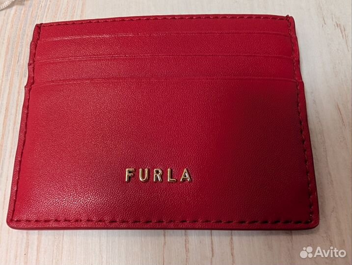 Картхолдер Furla красный, оригинал