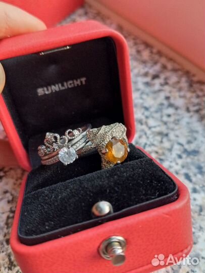 Серебряные серьги. Кольца