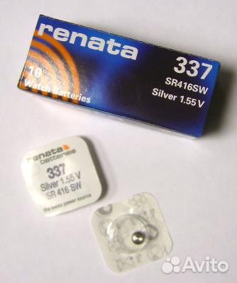 Батарейки Renata R337 (sr416sw)