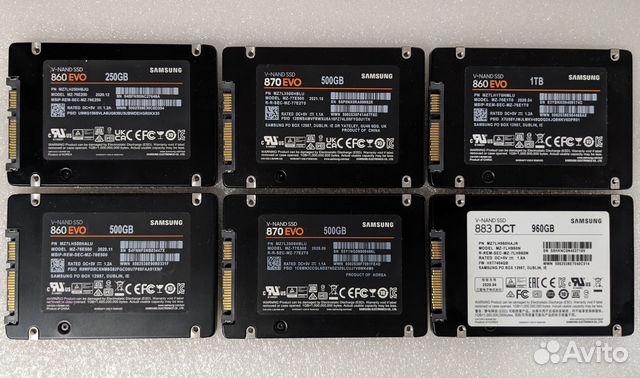 Ссд 250Гб-500Гб-1Тб-2Тб Samsung SATA 2.5" купить в Москве с доставкой ...