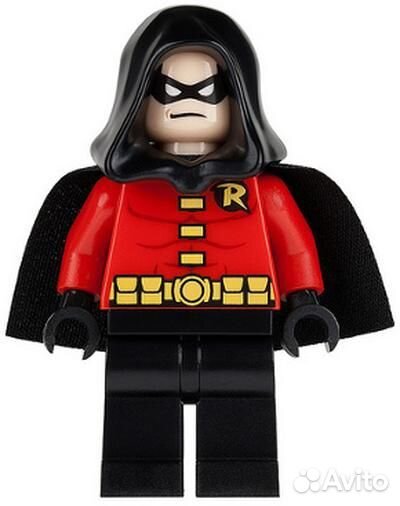 Минифигурка Lego sh059 Robin - Black Cape and Hood