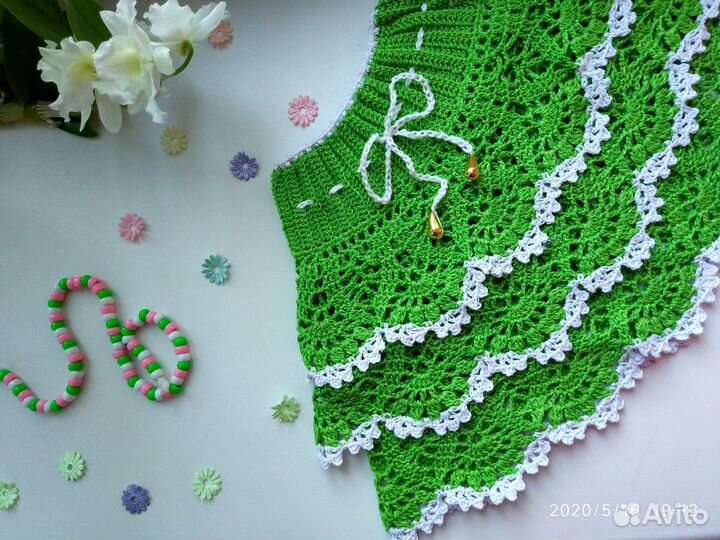 Вяжу на заказ.Крючком.Детям.Пинетки,юбочки и др