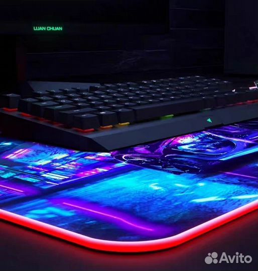 Качественный Коврик для мыши с RGB подсветкой