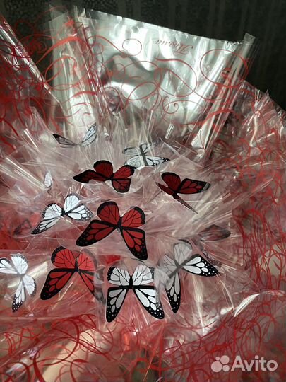 Букет из бабочек светящийся