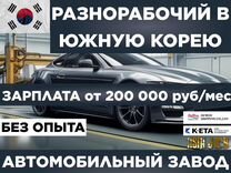 Разнорабочий в Южную Корею.Автомобильный завод.Б/О