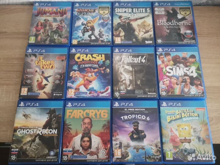 Игры для приставок ps4