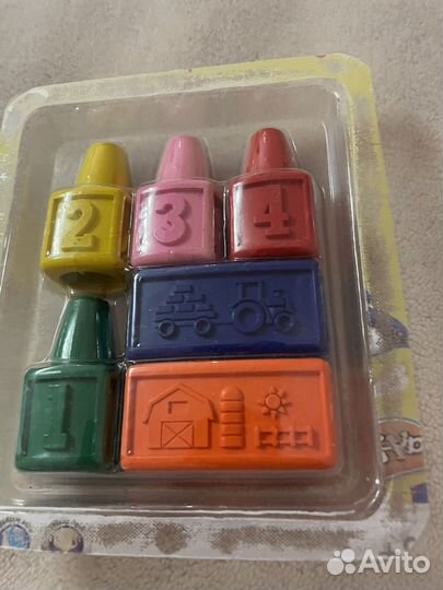 Пальчиковые восковые мелки