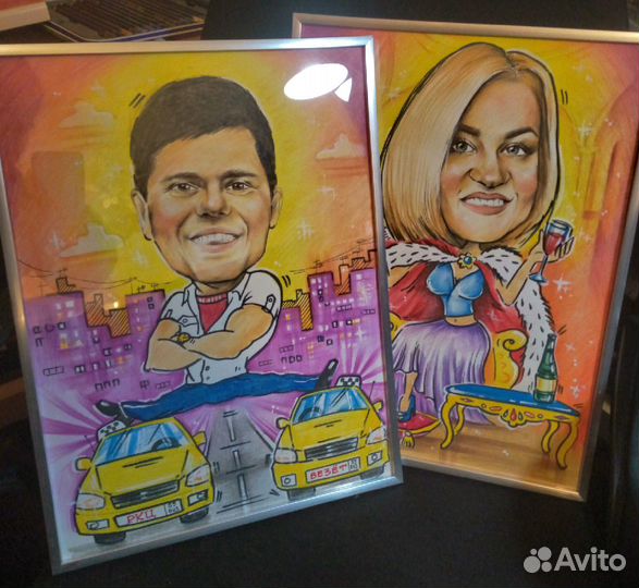 Портреты и шаржи по фото