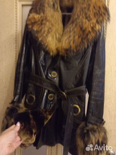 Дубленка натуральная женская 46 48