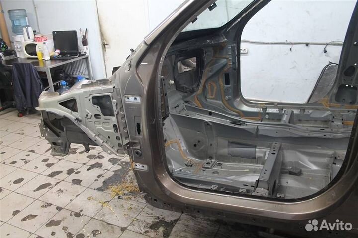 Порог со стойкой левый Volvo XC90 2014-2019