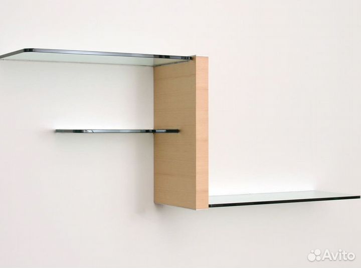 Стеклянная полка на заказ