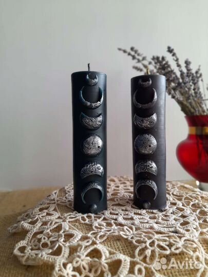 Свеча Лакшми луна лотос Ганеша Будда