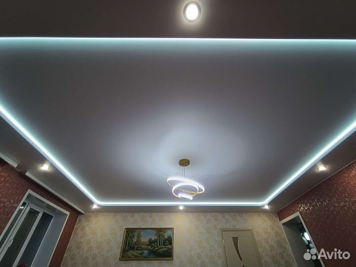 Натяжные потолки.Бесплатный замер. Установка