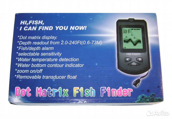 Новый эхолот проводной для рыбалки Fish Finder