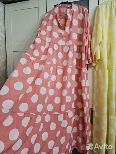 Новое Платье р. 50-54 Италия Вискоза 3 шт