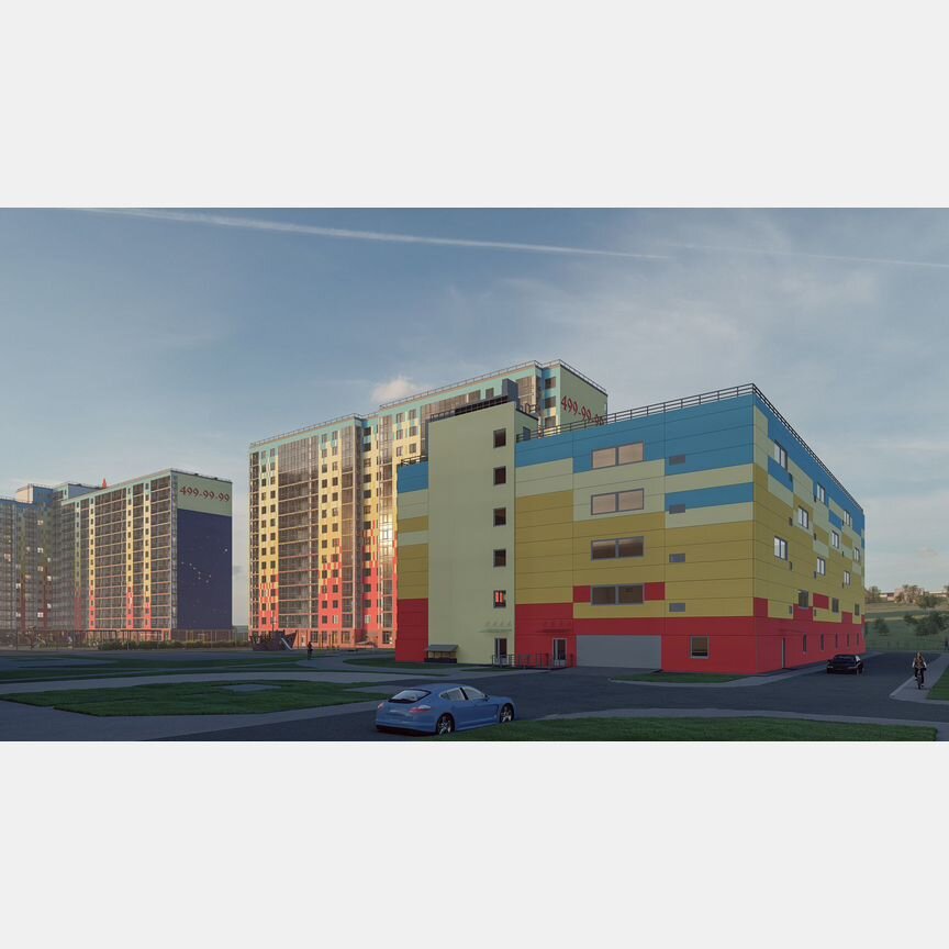 1-к. квартира, 50,9 м², 9/15 эт.