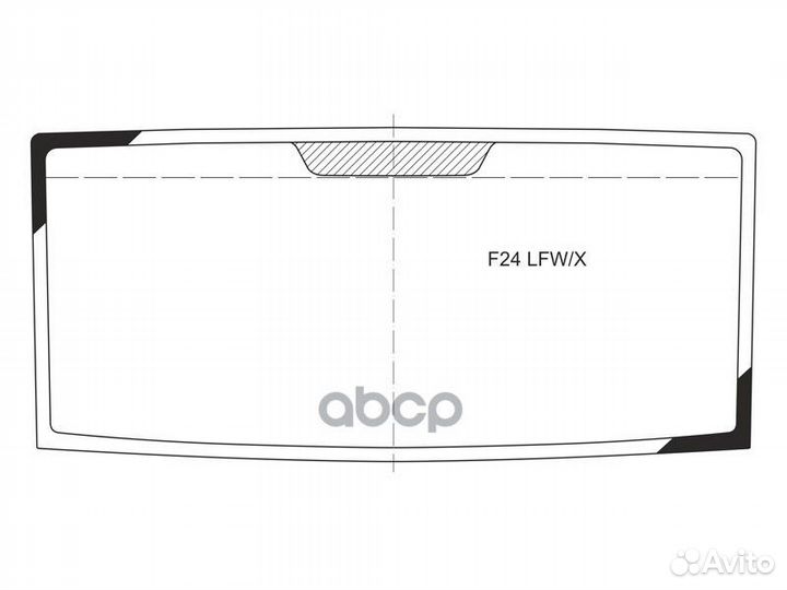 Стекло лобовое Nissan Atlas F 07-21 F24 LFW/X XYG