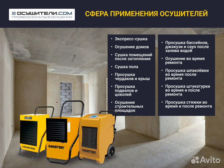 Строительный осушитель Master DHP 55