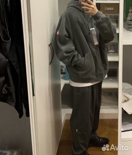 Зип худи cav empt оверсайз серое