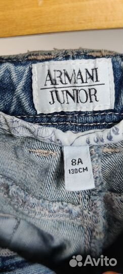 Джинсы для девочки armani junior, р 130