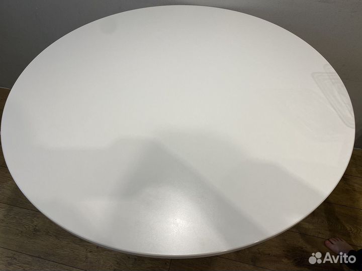 Стол Докста IKEA б/у круглый белый