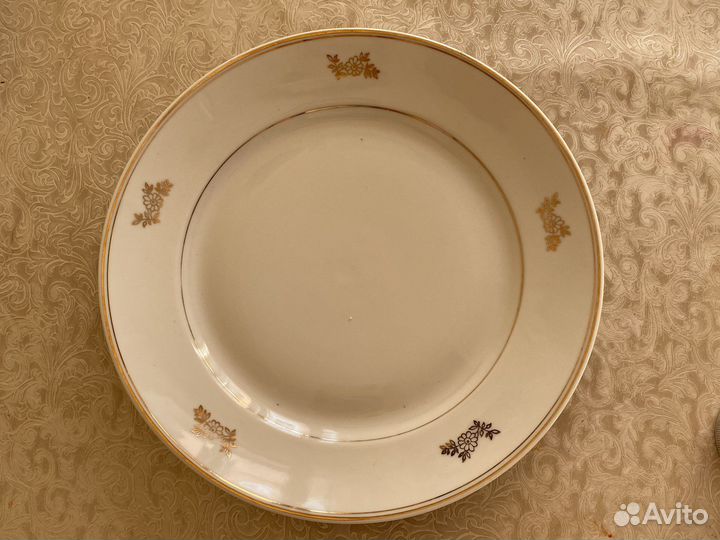 Винтаж фарфор тарелка плоская СССР пфз 1958-1967
