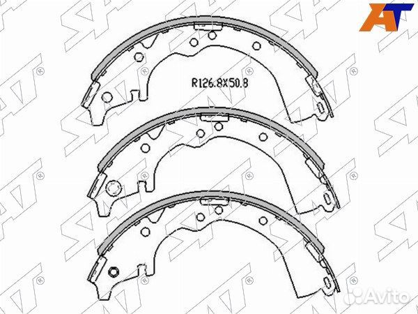 Колодки тормозные барабаные toyota land cruiser prado